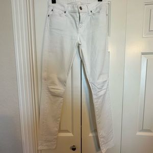 7 for all mankind white skinny jeans size 26